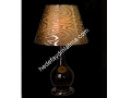 Brown Figured Dekoratif Desk Lamp