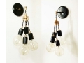 Quatro Wall Sconce Cluster Black Wall Lamp