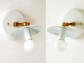 White Candelabra Wall Sconce 