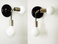 Modern Nickel Double Wall Sconce