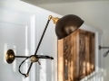 Brass Compasses Wall Sconce