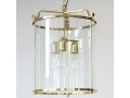 Transparent Glass Brass Pendant
