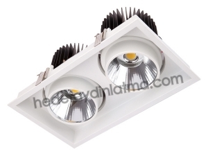 2x30w Cob Led Downlight Armatür