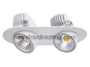 2x25w Cob Led Downlight Armatür