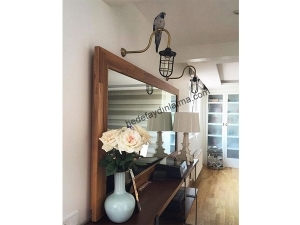 Brass Cage Wall Sconce