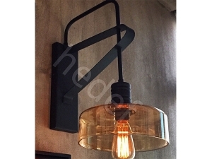 Orange Glass Sconce