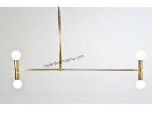 Meridian Brass Chandelier