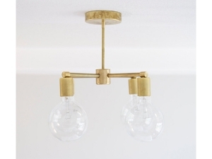 4 Bulb Modern Brass Chandelier