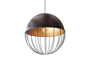 Metal Cage Globe Pendant