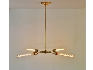 Modern Brass Chandelier