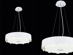 Lyjoll Beyaz Drape Desenli Avize