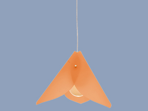 Çiçek Turuncu İç Mekan Tekli Sarkıt