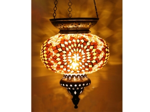 Sarı Mozaik Desenli Sarkıt