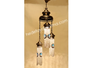 3'lü Mavi Taşlı Sarkıt