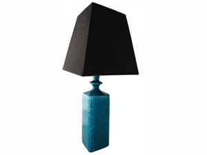 Matriks Turkuaz Abajur Masa Lambasi