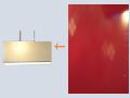 Kırmızı Şeffaf Abajur Doku