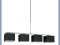 Siyah 4lü Modern Abajur Sarkıt