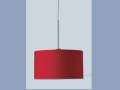 Kırmızı Tekli Abajur Modern Sarkıt