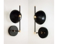 Mid Century Inspired Wall Black Sconce