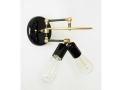 Mid Century Inspired Wall Double Sconce