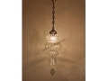 Decorative Embossed Glass Pendant with 25
