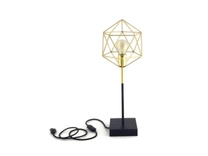 Iris Gold And Black Minimal Design Table Lamp