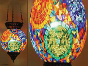 Renkli Desen 15'lik Mozaik Sarkıt