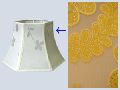 Yellow Floral Lampshade Texture