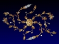 Flower Wrought İron 2li Ceiling Lighting