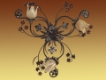 Wrought Iron Ceiling Fixture 3-Marquer