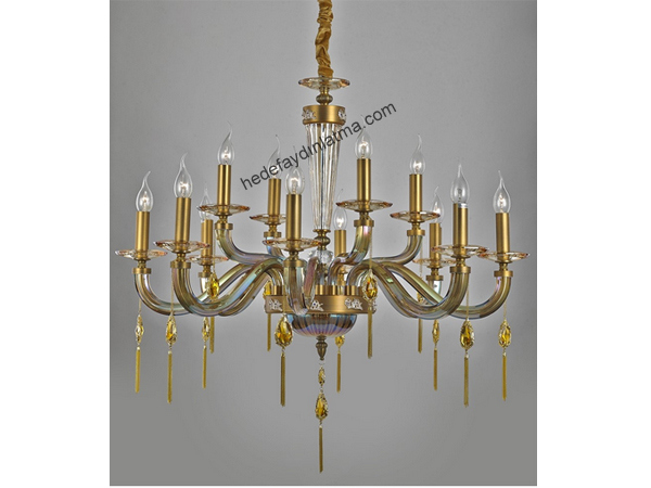 12 Arm Wrought Iron Candlestick