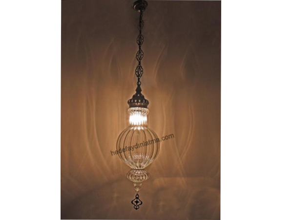 20th Decorative Glass Suspended Light