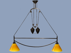 2-Blond Asansörlü Chandelier