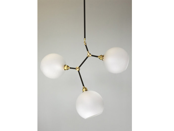 3-Globe Black Constell Chandelier Lighting
