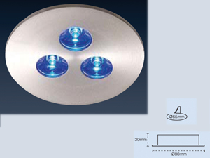  3 ` Power Led Downlight Recessed