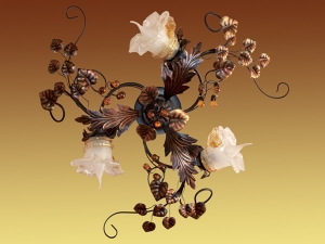 3\'lü Twiner Ferforje Tavan Armatürü