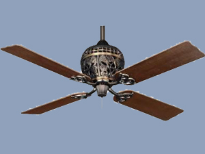 4 Winged Bronze Ceiling fan