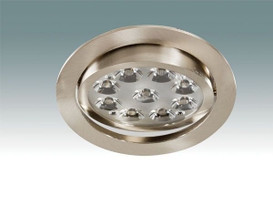 4'' LED Gömme 9x1W SATEN