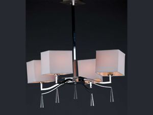 4\'lü Modern Kare Avize