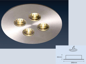 Power Led Downlight Recessed