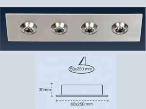 Power Led Downlight Recessed