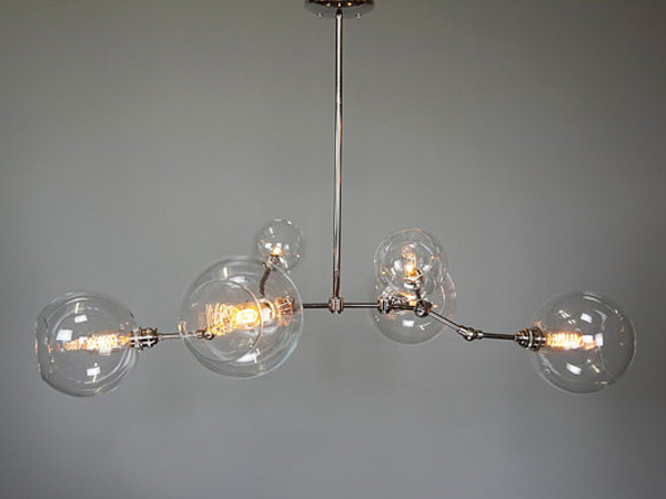 6-Globe Nickel Addison Chandelier Lighting