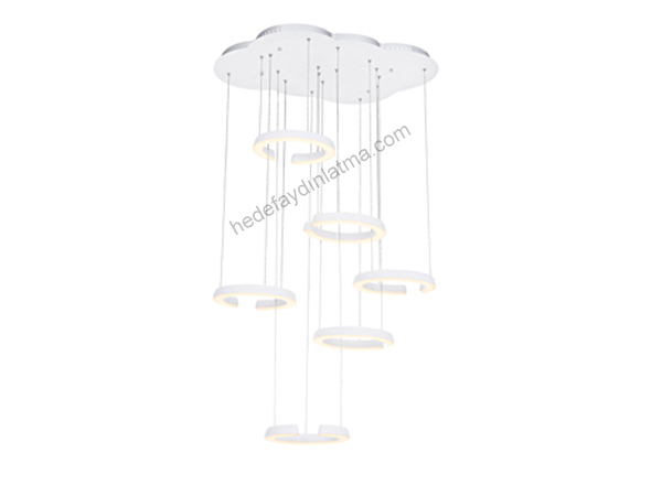 6'lı White Modernn Pendant