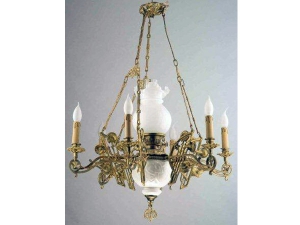 6 Classic Gas Lamp Ceramic Chandelier