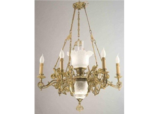6 Classic Gas Lamp Ceramic Chandelier