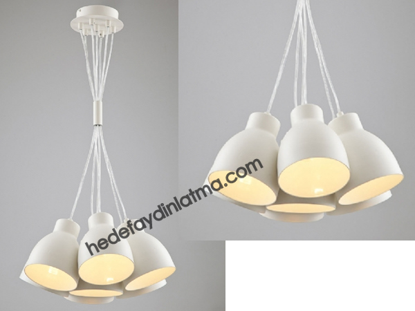 7'li white pendant