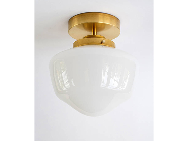 8 Inch Schoolhouse Semi-Flush Or Pendant