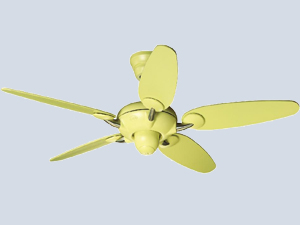 Alchemy Ceiling fan Brass 5 Lever