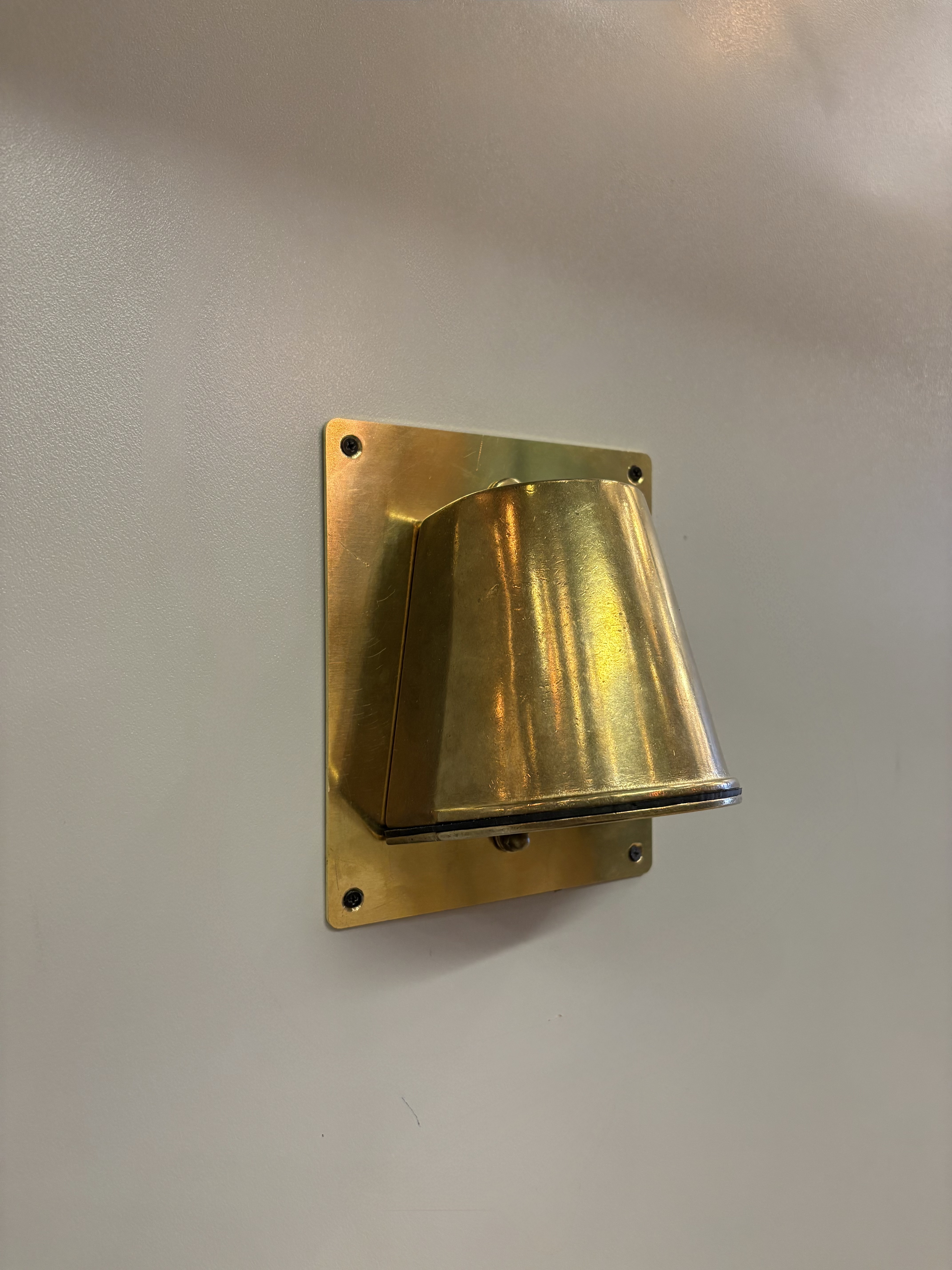 Balacia Rect Handmade Brass Outdoor Wall Sconce