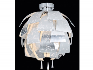 Barotte Baroque Embroidered Gray Glass Ceiling Lighting